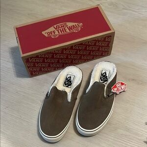 Vans Brown Slip-On Shoes